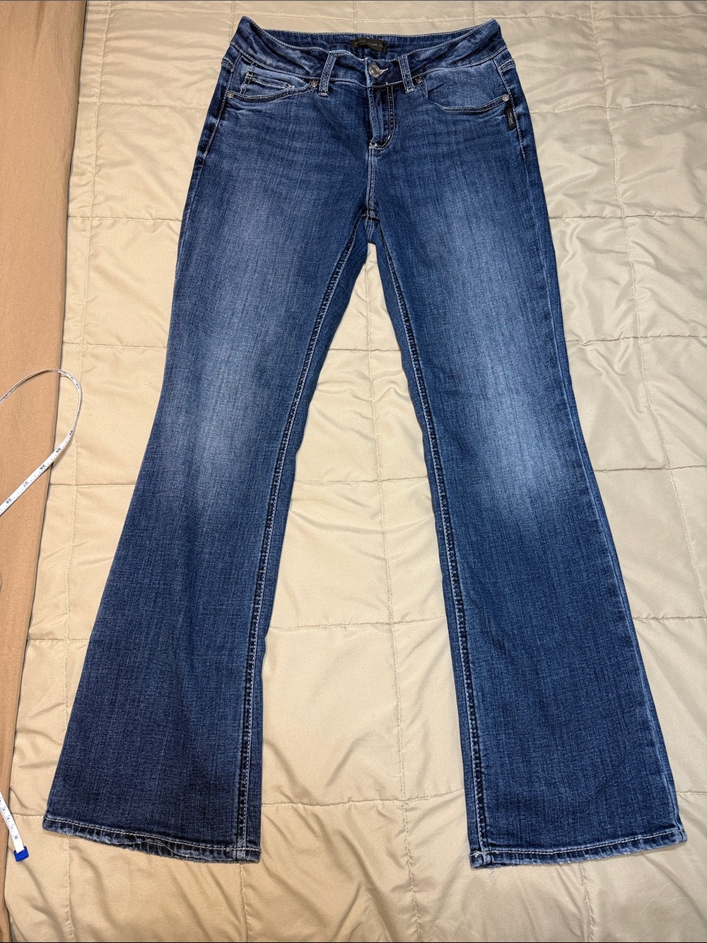 Silver Jeans Women's Dark Blue Flare Jeans